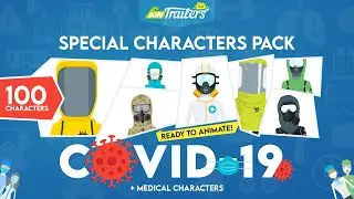 100 Special and Medical Characters Pack for After Effects | AinTrailers v3.2 Update