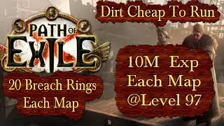 10M Exp Per Map & 20 Breach Rings (Dirt Cheap to Run) - Path of Exile PoE Settlers 3.25