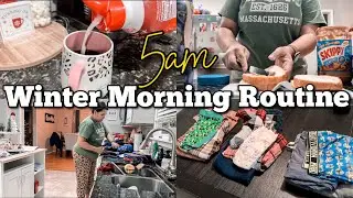 5AM Winter Morning Routine as a Single Mom