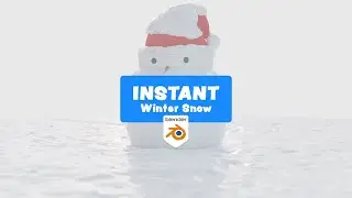 How To Make INSTANT Snow In Blender 
