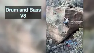 Drum and Bass V8 (7B+) - Southern Outcrops • Red Rock Bouldering (NV)