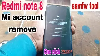 Redmi note 8 mi account remove one click// free tool samfw tool