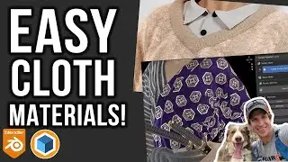 Easy CLOTH MATERIAL CREATION Add-On for Blender - Simply Material!