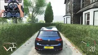 500BHP Volkswagen Golf R - Forza Horizon 4 | Logitech g29 gameplay