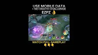 FANNY NO DEATH CHALLENGE USING MOBILE DATA?! 🤯 | MLBB 