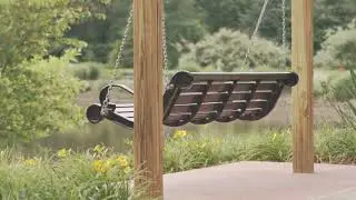 4K Swinging Bench in park  HD Videos