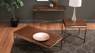 Garble Mirror Trim Cocktail Table by iNSPIRE Q Bold