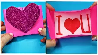 DIY - How To Make a Greeting Love Card // I Love You Card Box Ideas