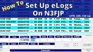 How To Set Up eLogs on N3FJP / Set Up Electronic Logs