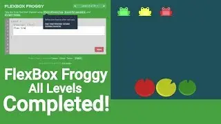 learn flexbox by completing flexbox froggy levels | all flexbox froggy levels completed ( No voice )