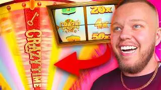 I HIT 4x TOP SLOT CRAZY TIME AND IT PAID HUGE!! (Big Crazy Time Win)