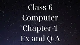 class-6 Cyber beans computer chapter-1 exercise and Questions/ Answers