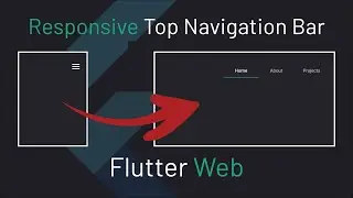 Build a Responsive Top Navigation Bar in Flutter Web - #3 Flutter Web Tutorial Series