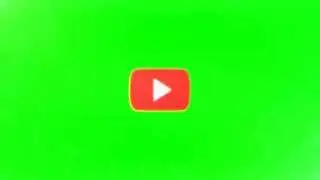 YouTube Play Button  - Green Screen Royalty Free Footage