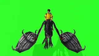 free fire dragon emote greenscreen 