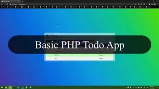 How to make a Simple Todo App using PHP and MySQL - by Prof. Shiburaj