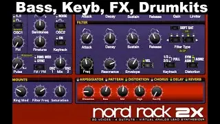 Nord Rack 2X Subtractive Synth Bass Keyb Drums FX - Native Instruments Reaktor User Library Free VST