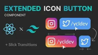 Animated icon button component in React and Tailwind CSS