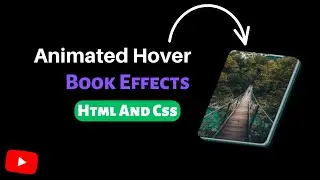 Animated Hover Book Effects || Html And Css