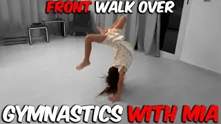 Front walk over for beginners in gymnastics