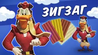 ЗИГЗАГ МакКряк из пластилина. Launchpad McQuack
