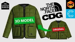 Design Like North Face x CDG | CLO3D + Marvelous Designer Beginner Tutorial