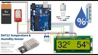 How to Set Up the DHT22 Humidity and Temperature Sensor with Arduino | DHT-22 Sensor