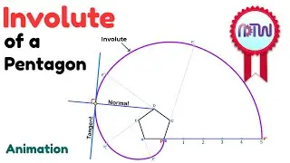 Involute of a Pentagon | Engineering Drawing