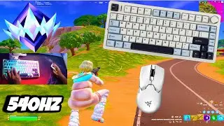 Aula F75 ASMR🤩 Unreal Ranked 💰 Satisfying Keyboard Fortnite 540 FPS Smooth 4K