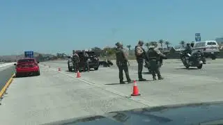 CHP Motorcycle Officer Down - Lake Elsinore I-15 - 6/27/23