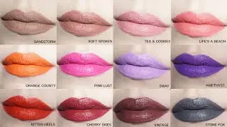 NYX LIQUID SUEDE CREAM LIPSTICK REVIEW / LIP SWATCHES