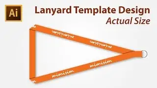 Lanyard Template Design using Adobe Illustrator