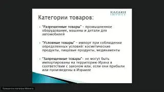 Экспорт в Иран