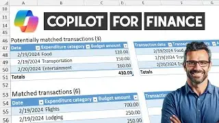 Copilot for Finance in Excel - Automates Financial Reconciliation using Excel   - Quick Reports