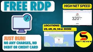 Free RDP Server with 320 mbps high speed internet no any charges, no debit or credit card, just run!