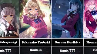 BEST WAIFU OF THE COTE - TIER LIST | CLASSROOM OF THE ELITE SEASON 3