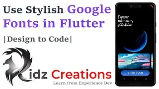 🔴Use Stylish Google Fonts in Flutter 🔴||Design to Code||My Skills