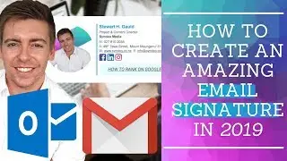 How To Create A Professional Email Signature - Logo, Social Icons & CTA links (Outlook + Gmail) 2020