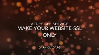 Enforce HTTPS on Azure App Service