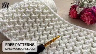 VERY EASY & UNUSUAL Crochet Pattern for Beginners!⚡️😍 Crochet Stitch for Baby Blanket & Bag