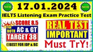 IELTS LISTENING PRACTICE TEST 2024 WITH ANSWERS | 17.01.2024