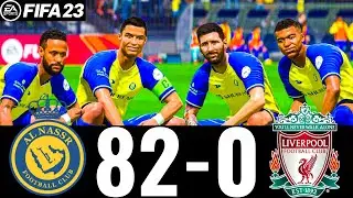 FIFA 23 - MESSI, RONALDO, MBAPPE, NEYMAR, ALL STARS - AL NASSR 82-0 LIVERPOOL FC |