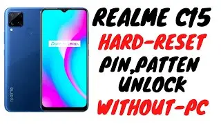 Realme C15(RMX2180)Hard Reset/Remove Phone Lock 2022||Unlock Pin/Pattern/Password 100% Working