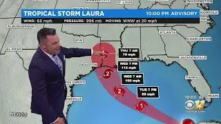 Latest Track Of Laura After Tropical Storm Marco Makes Landfall