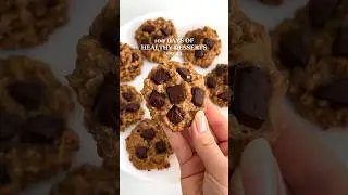 Healthy Dessert Idea: Healthy Chocolate Chip Cookies🤩 #healthyrecipes #healthydessert #glutenfree