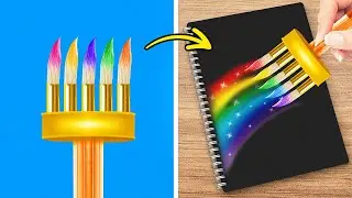 En Çok Viral Olan Çizim İpuçlarını Görmelisiniz 🌈🎨 Havalı Gökkuşağı Sanat Fikirleri