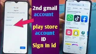 how to create 2nd Play Store Gmail account | google play Store id / account