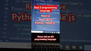 Best 5 programming language 