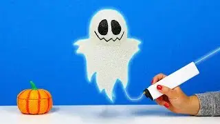 DIY 3D РУЧКА ПРИВИДЕНИЕ СВЕТИЛЬНИК НА ХЭЛЛОУИН  | DIY 3D PEN GHOST HALLOWEEN | ПРАНКИ С ПРИВИДЕНИЕМ