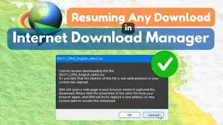 Fix IDM: Cannot resume downloading the file & Your session has expired (Fix Broken, Expired Links)